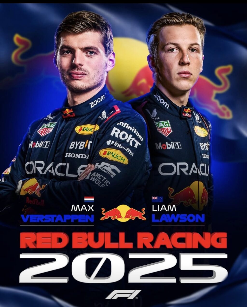 Liam Lawson announced as a new Formula 1 driver with red bull racing for 2025