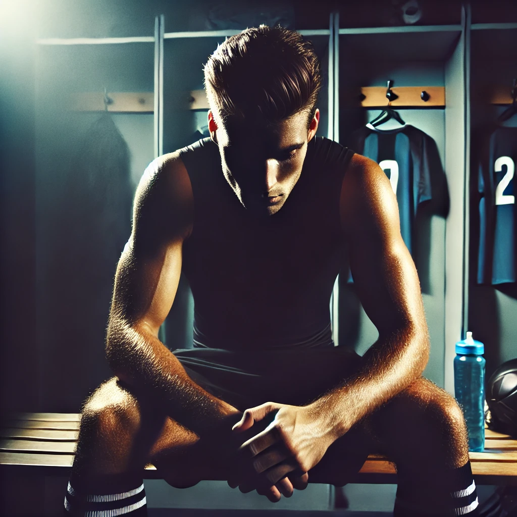 <img src="A_dramatic_image_of_a_professional_athlete_sitting.png"       alt="Mentally exhausted professional athlete sitting alone in a locker room, head down, reflecting on the pressure of competition."       title="The Mental Struggles of Elite Athletes | Sports Psychology"       width="1024" height="1024"> <meta name="description" content="A powerful image of a professional athlete sitting alone in a locker room, mentally exhausted. This visual highlights the pressure, expectations, and resilience required in elite sports." /> <meta property="og:image" content="A_dramatic_image_of_a_professional_athlete_sitting.png" /> <meta property="og:title" content="The Mental Struggles of Elite Athletes | Sports Psychology" /> <meta property="og:description" content="An emotionally powerful image of an athlete experiencing the weight of competition, reflecting on mental resilience in sports." />